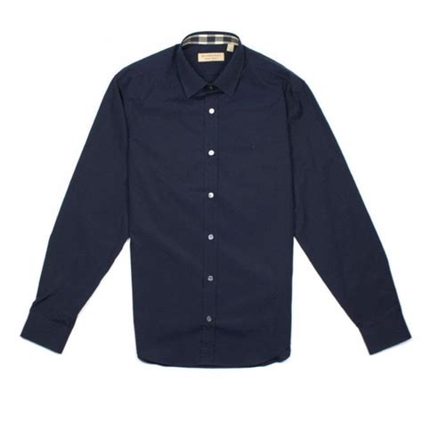 burberry blue shirt uk|navy blue burberry shirt.